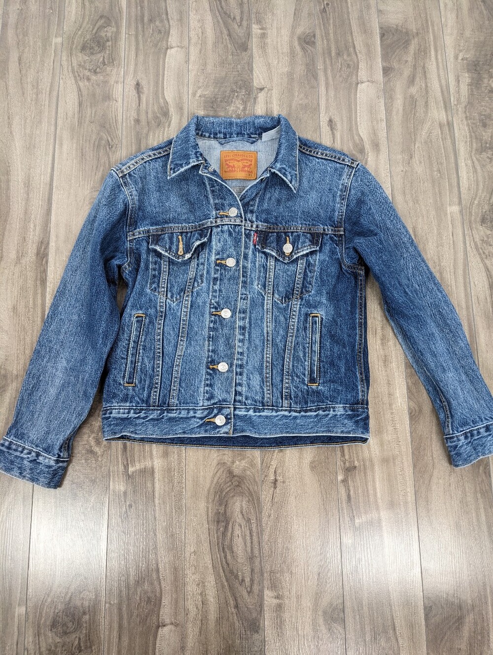 Levi's Women's 29944 0006 Ex Boyfriend Jean Denim Trucker Jacket Extra Small